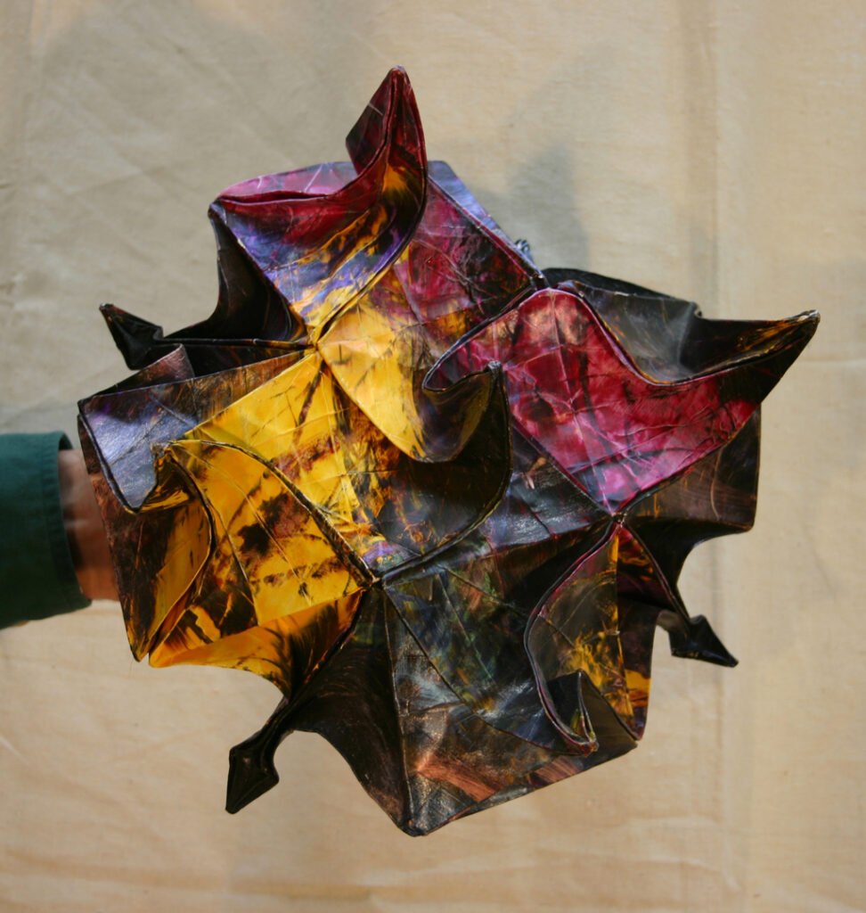 Acrylic paint, canvas and aluminium foil 29 x 30 cm